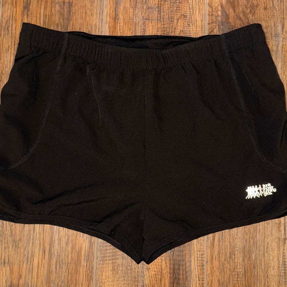 Men’s Frank Shorter Black Running Shorts Size L